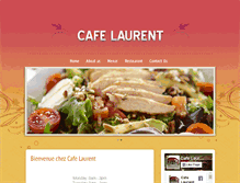 Tablet Screenshot of cafelaurent.com